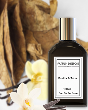 Vanilla & tabac - sweet spicy perfume for men - parfum d'espoir - france